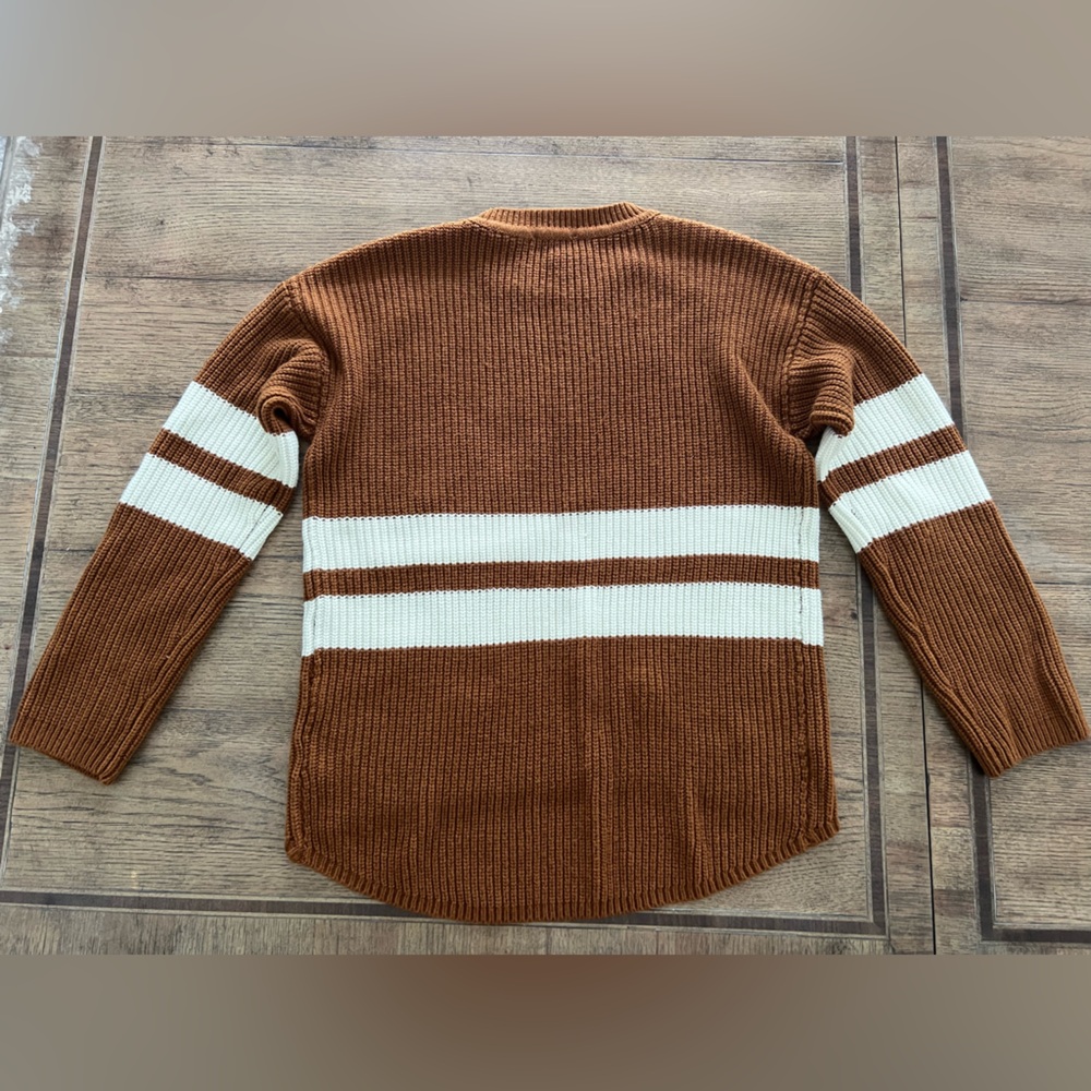 Pink Lily Brown and Cream Women’s Sweater - Picture 2 of 3